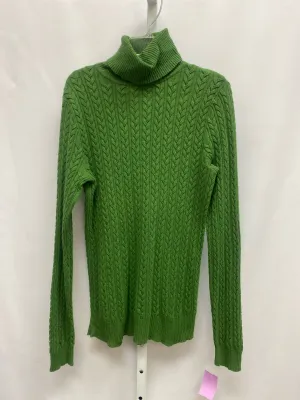 Eddie Bauer Size Large Green Apple Long Sleeve Sweater