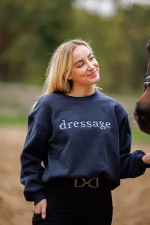 Ellany Navy "DRESSAGE" Sweatshirt - Blue Ombre