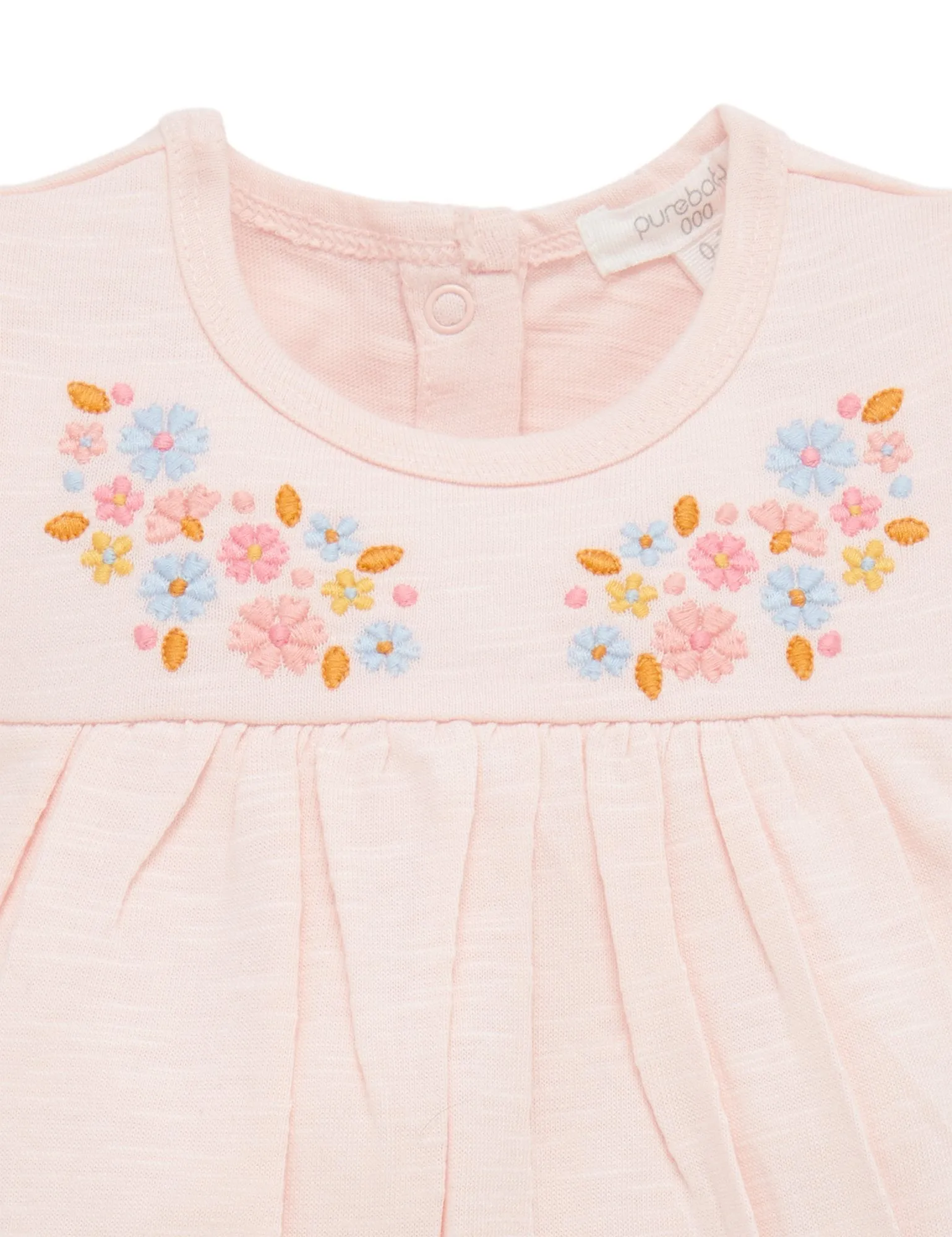 Embroidery Bodysuit Dress