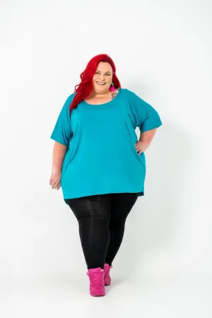 'ENVY' OVERSIZED Box Top - Teal