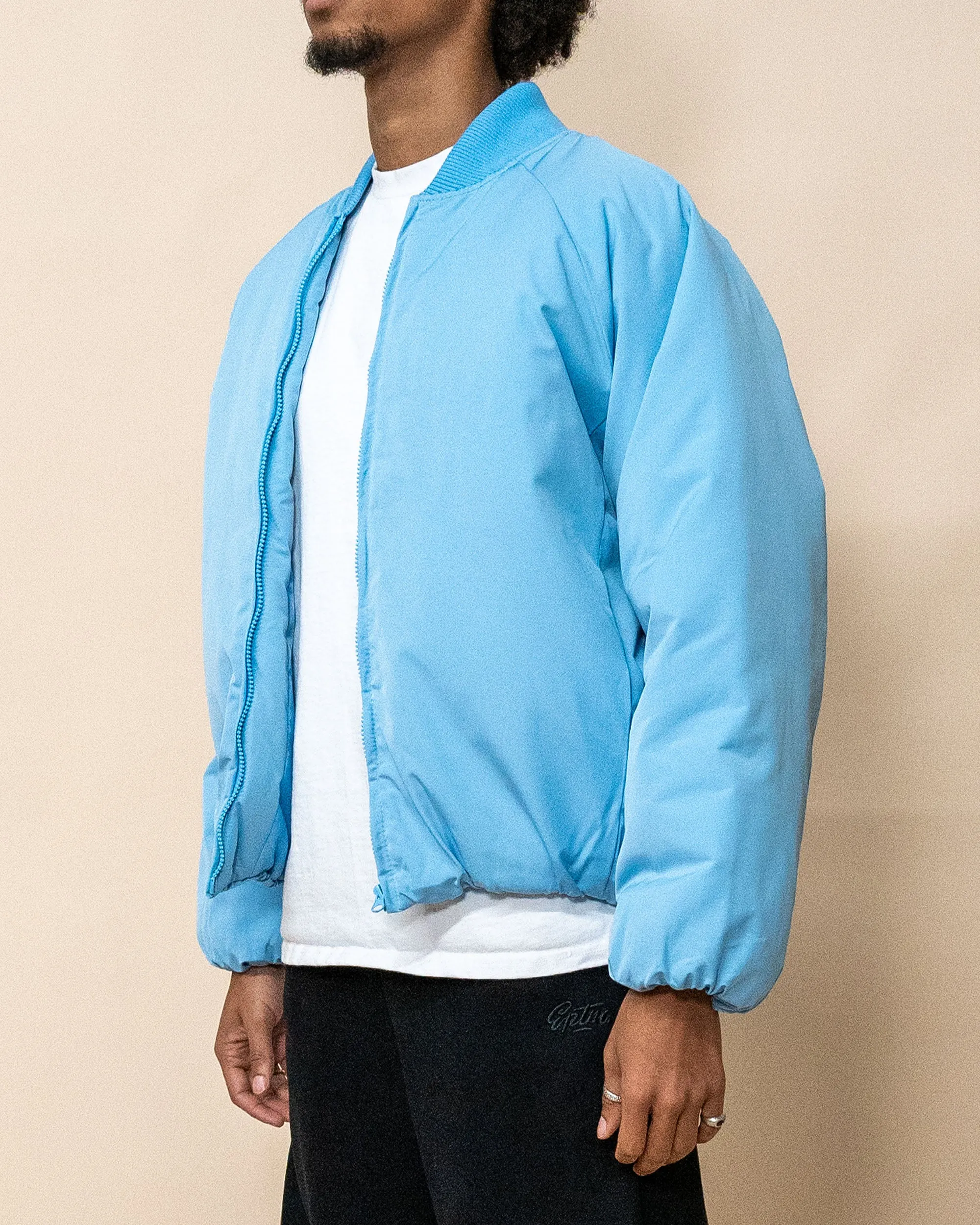 EPTM CAPITAL CROPPED BOMBER-SKY BLUE