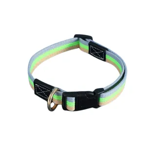 Everking Adjustable Colourful Dog Collars - Green - Medium