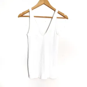 Express Ribbed White Tank- Size XS