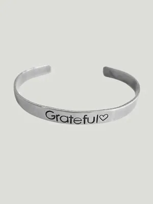 Expressions Bracelets Grateful Heart Mantra Cuff