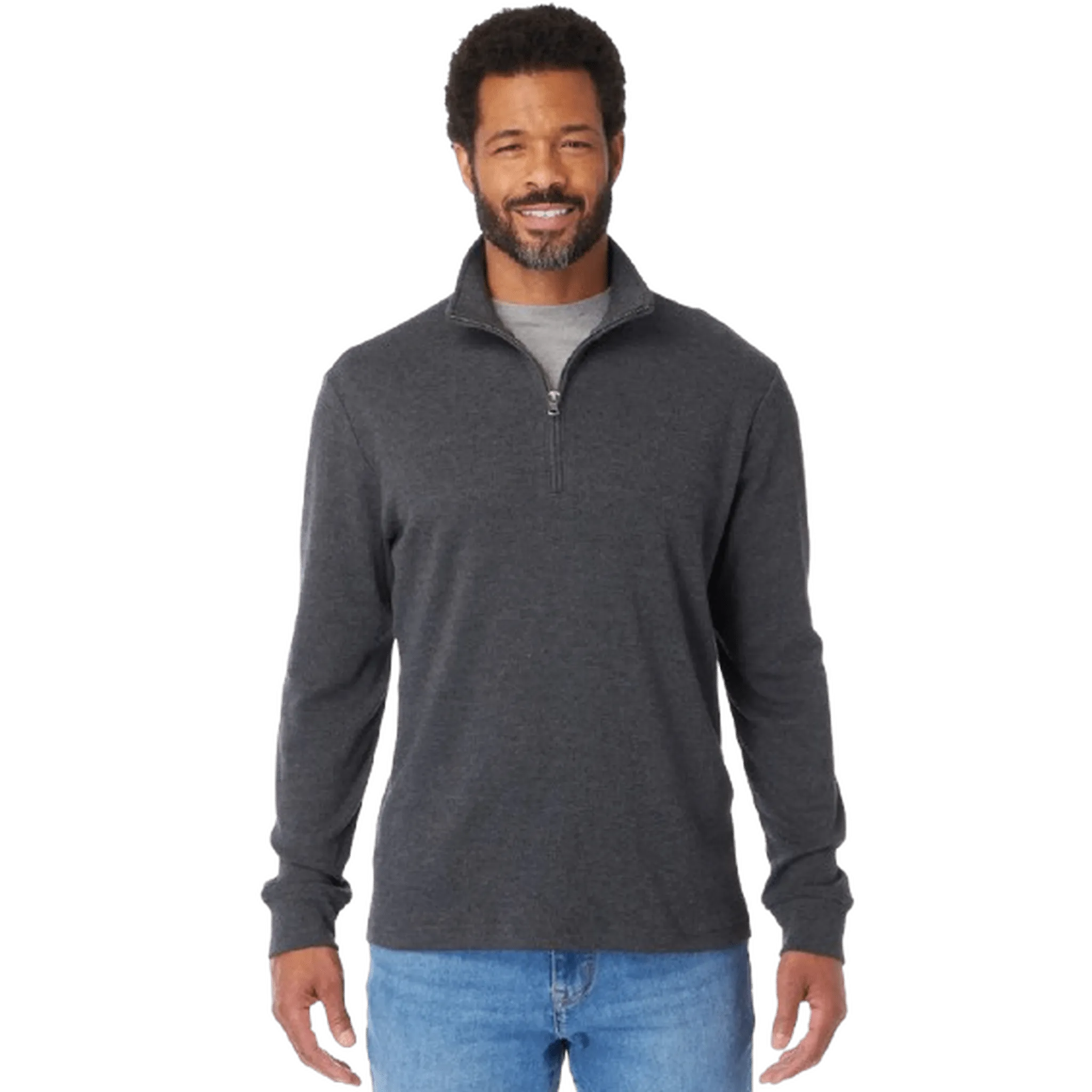 FAIR HARBOR: Larchmont Seawool 1/4 Zip