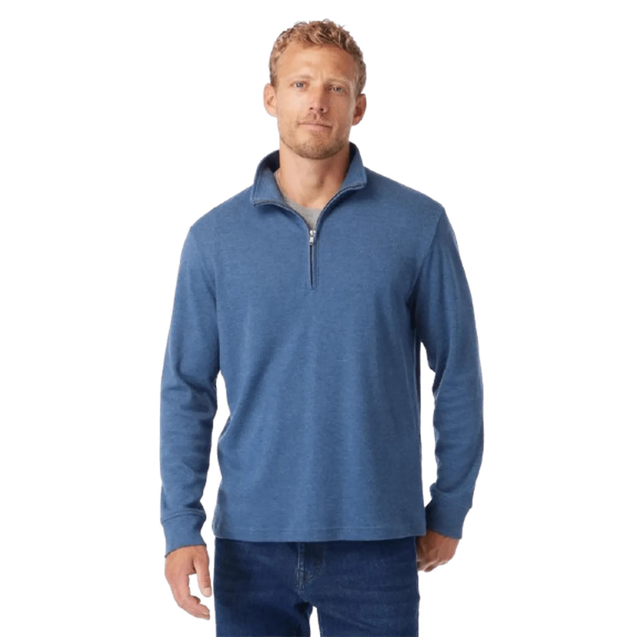 FAIR HARBOR: Larchmont Seawool 1/4 Zip