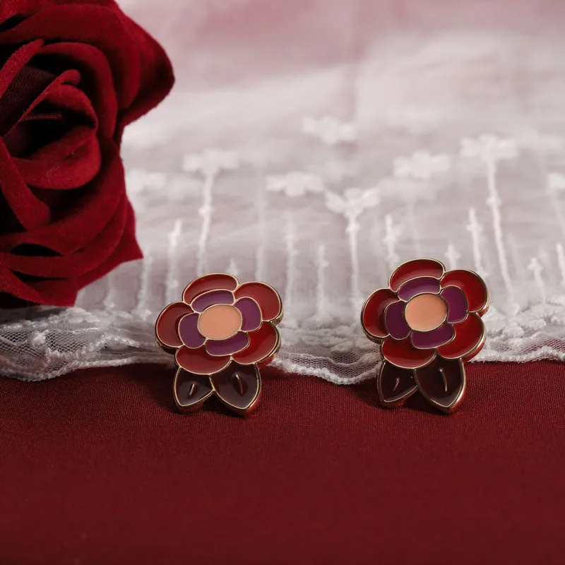 Fashion Flower Stud Earrings