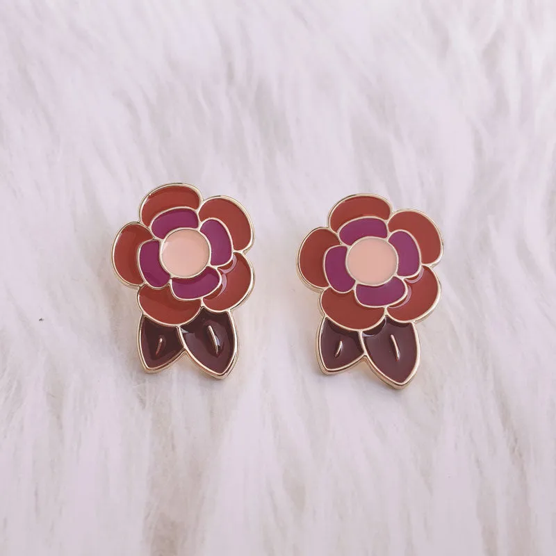 Fashion Flower Stud Earrings