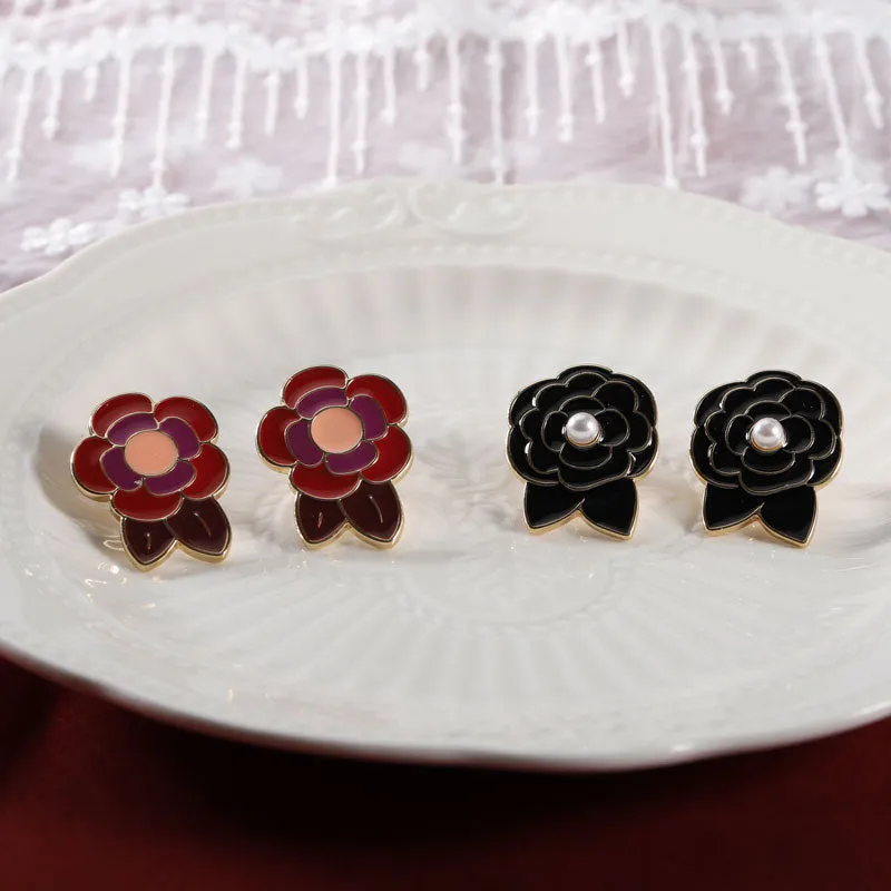 Fashion Flower Stud Earrings