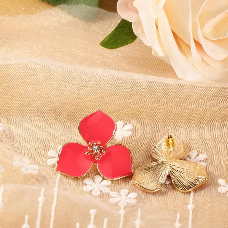 Fashion S925 Flower Earrings