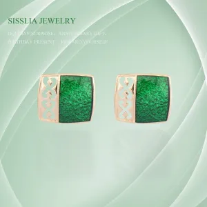 Fashion S925 Green Earrings