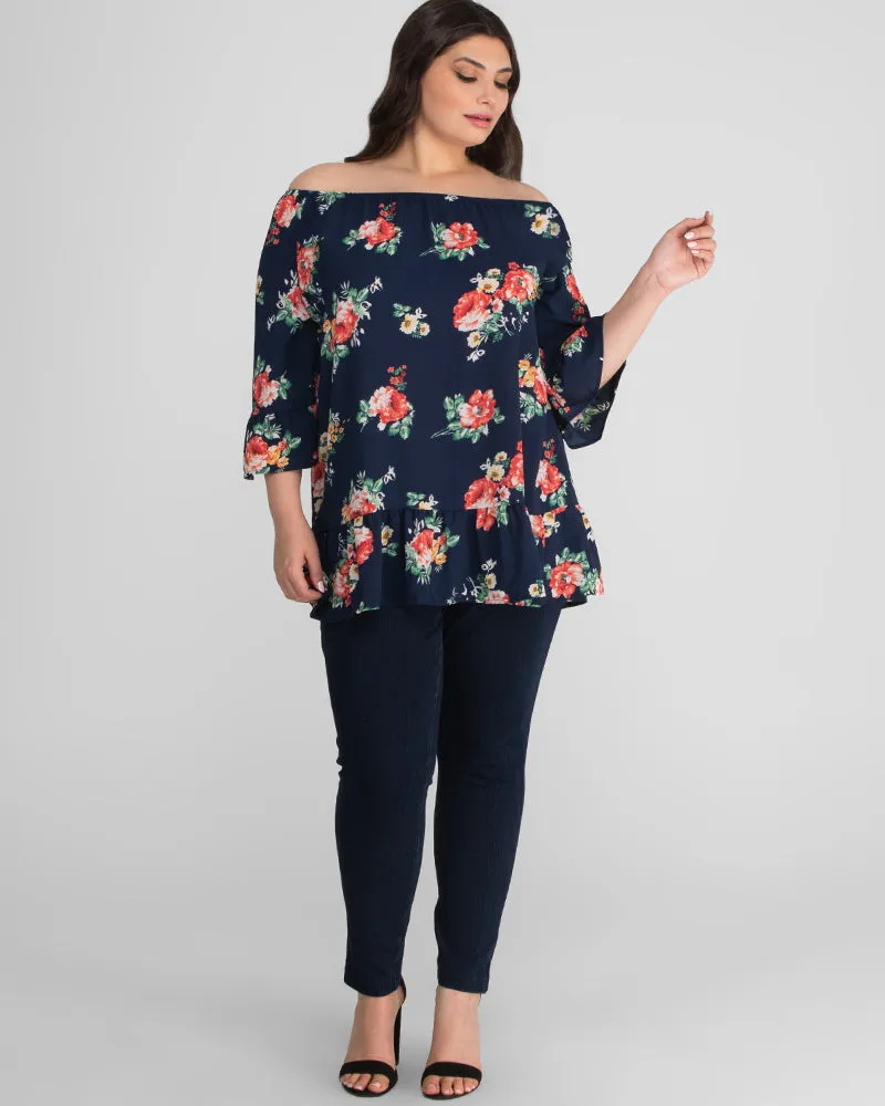 Felicity Casual Plus Size Tunic Top- Sale!