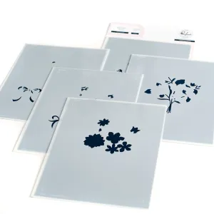 Floral Envelope Layering Stencils