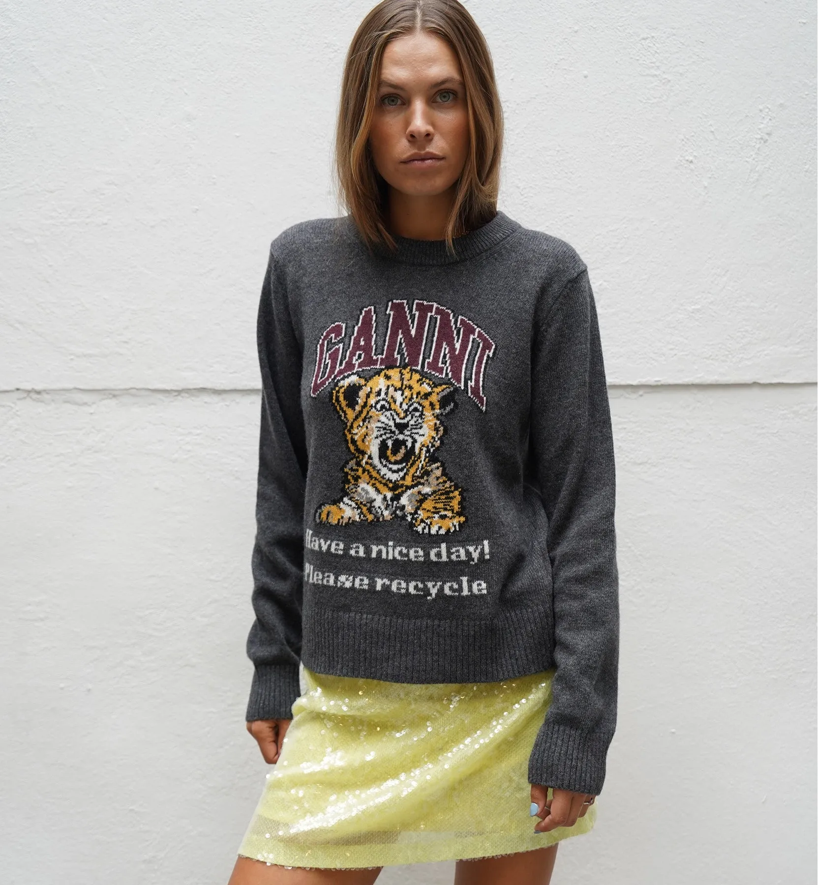 GANNI Graphic Tiger Pullover