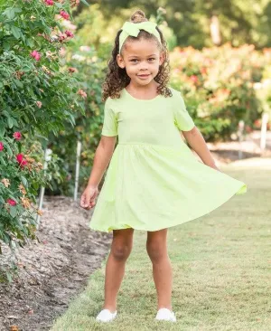 Girls’ Green Lemon Zest Dress