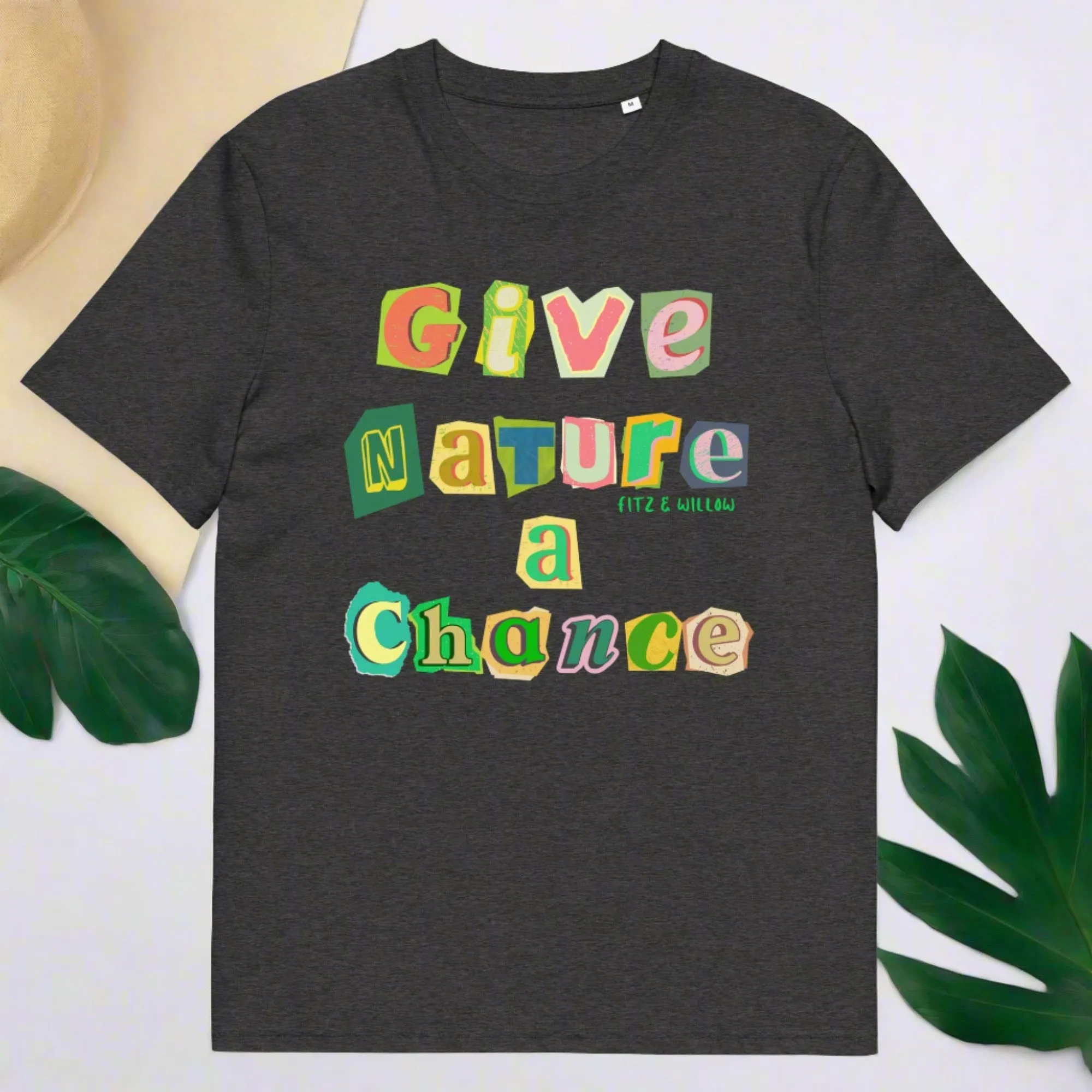 Give nature a chance, Unisex sustainable t-shirt