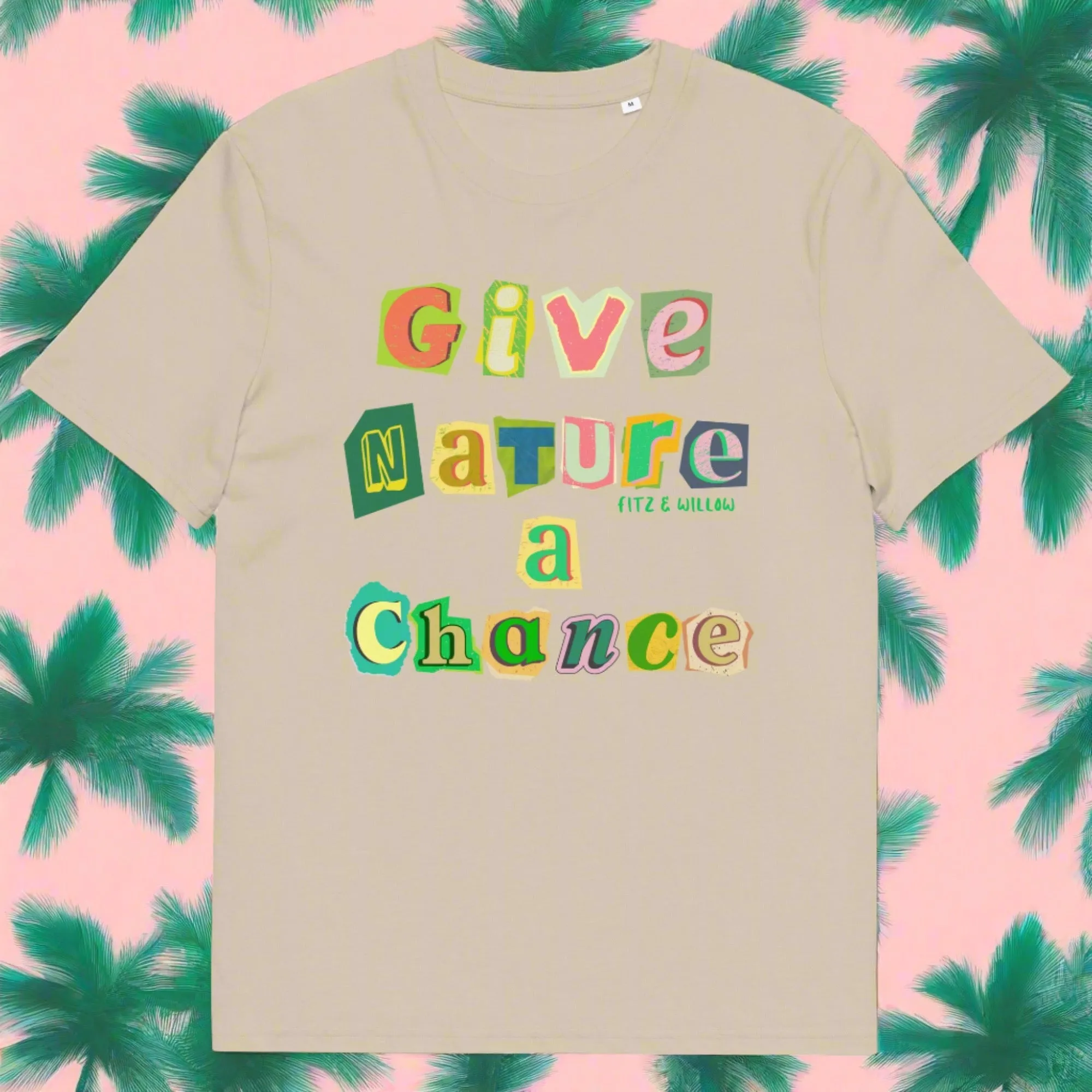 Give nature a chance, Unisex sustainable t-shirt