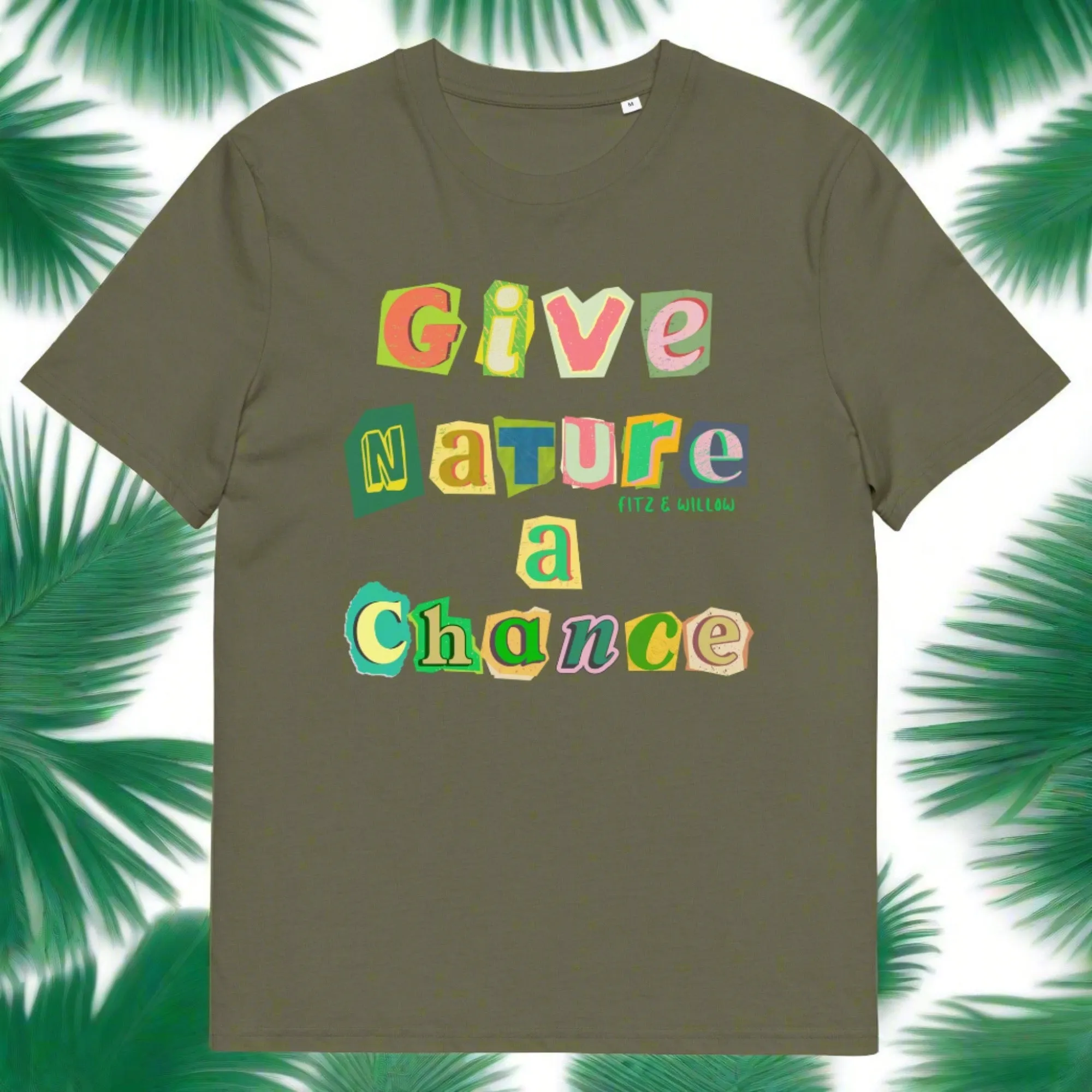 Give nature a chance, Unisex sustainable t-shirt