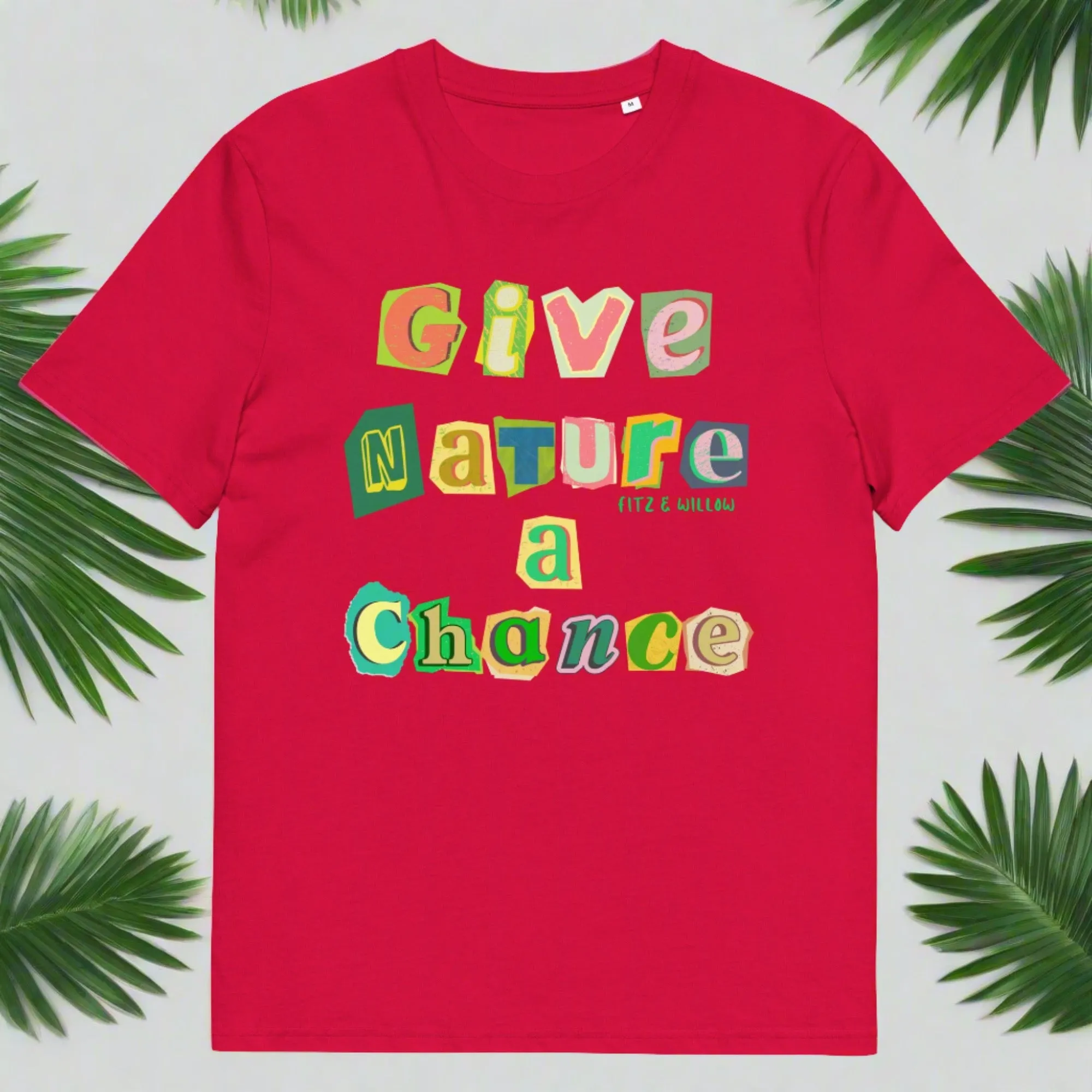 Give nature a chance, Unisex sustainable t-shirt