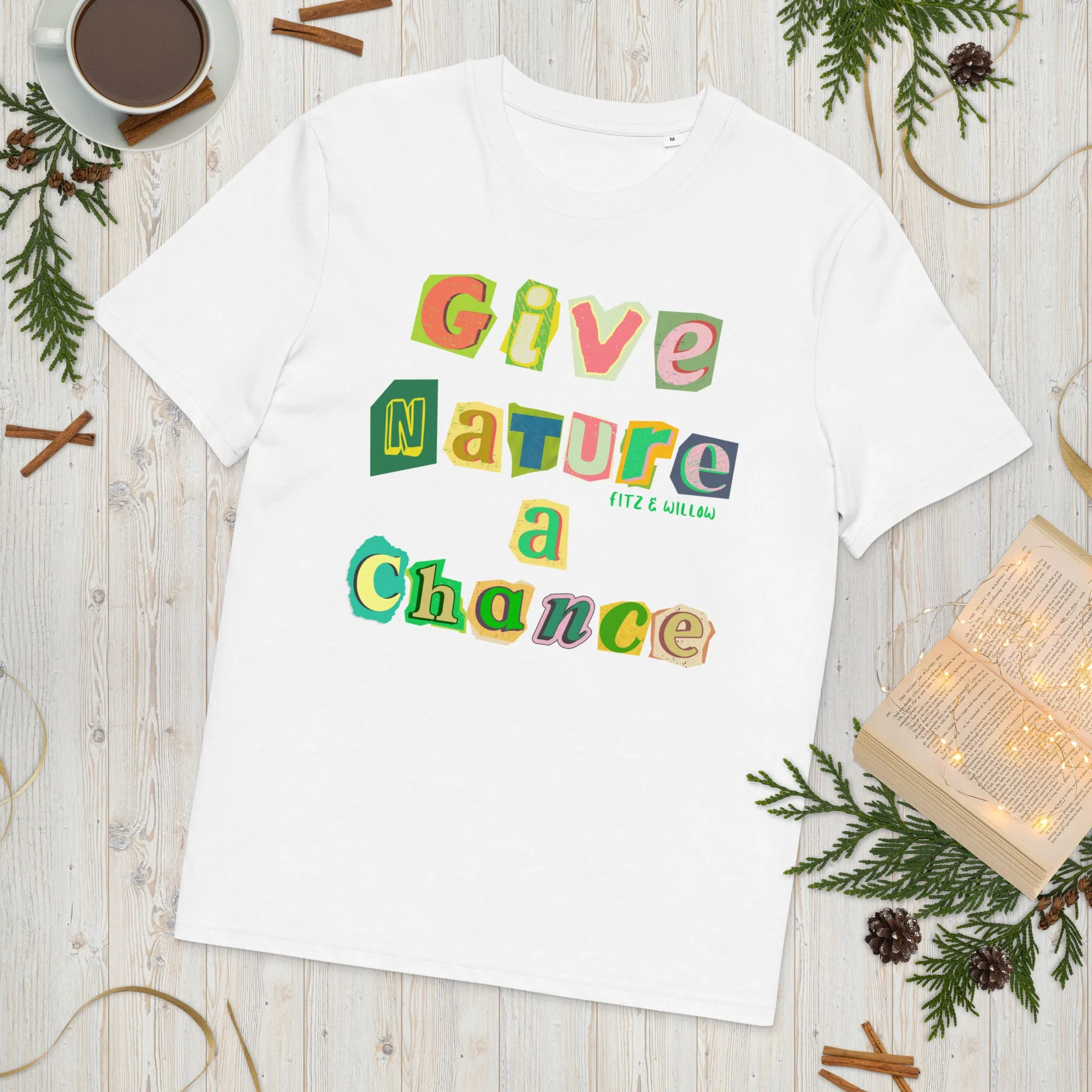 Give nature a chance, Unisex sustainable t-shirt