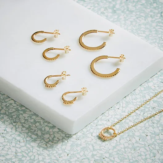 Gold Solar Hoops