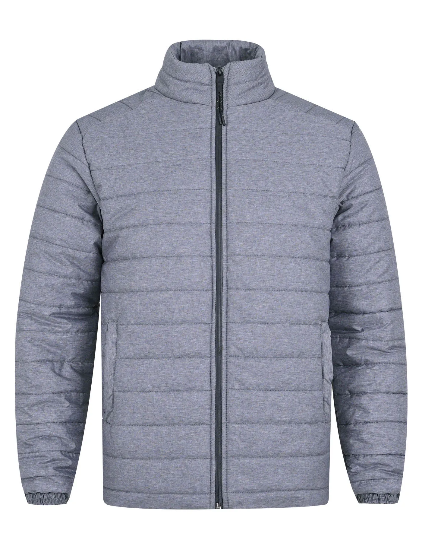 Grey Plain Puffer Jacket