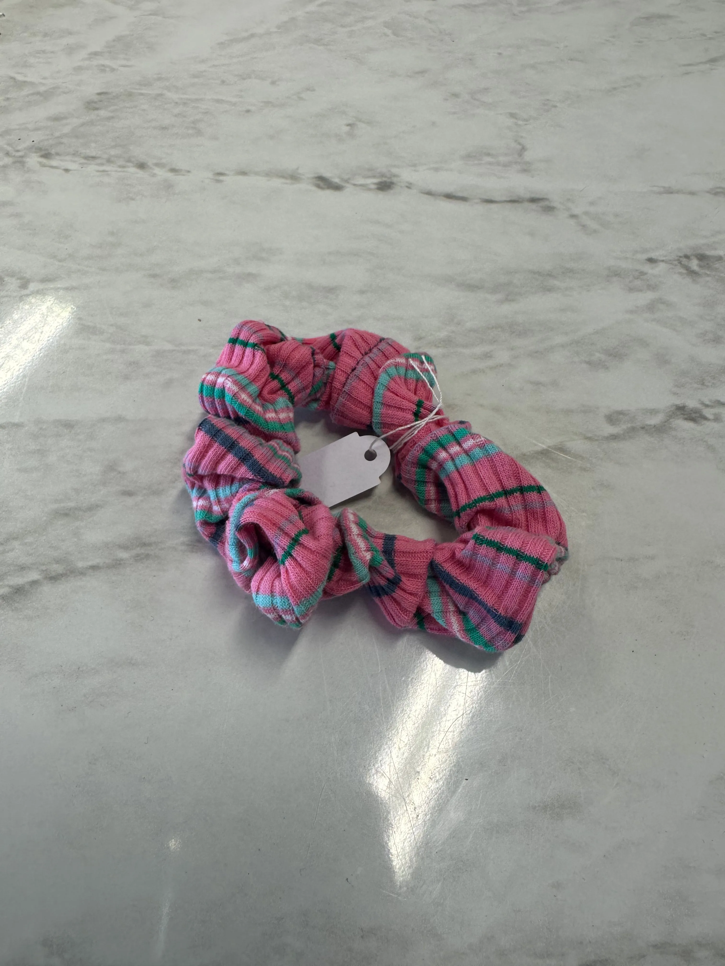 Hair Scrunchie - Lined Pattern