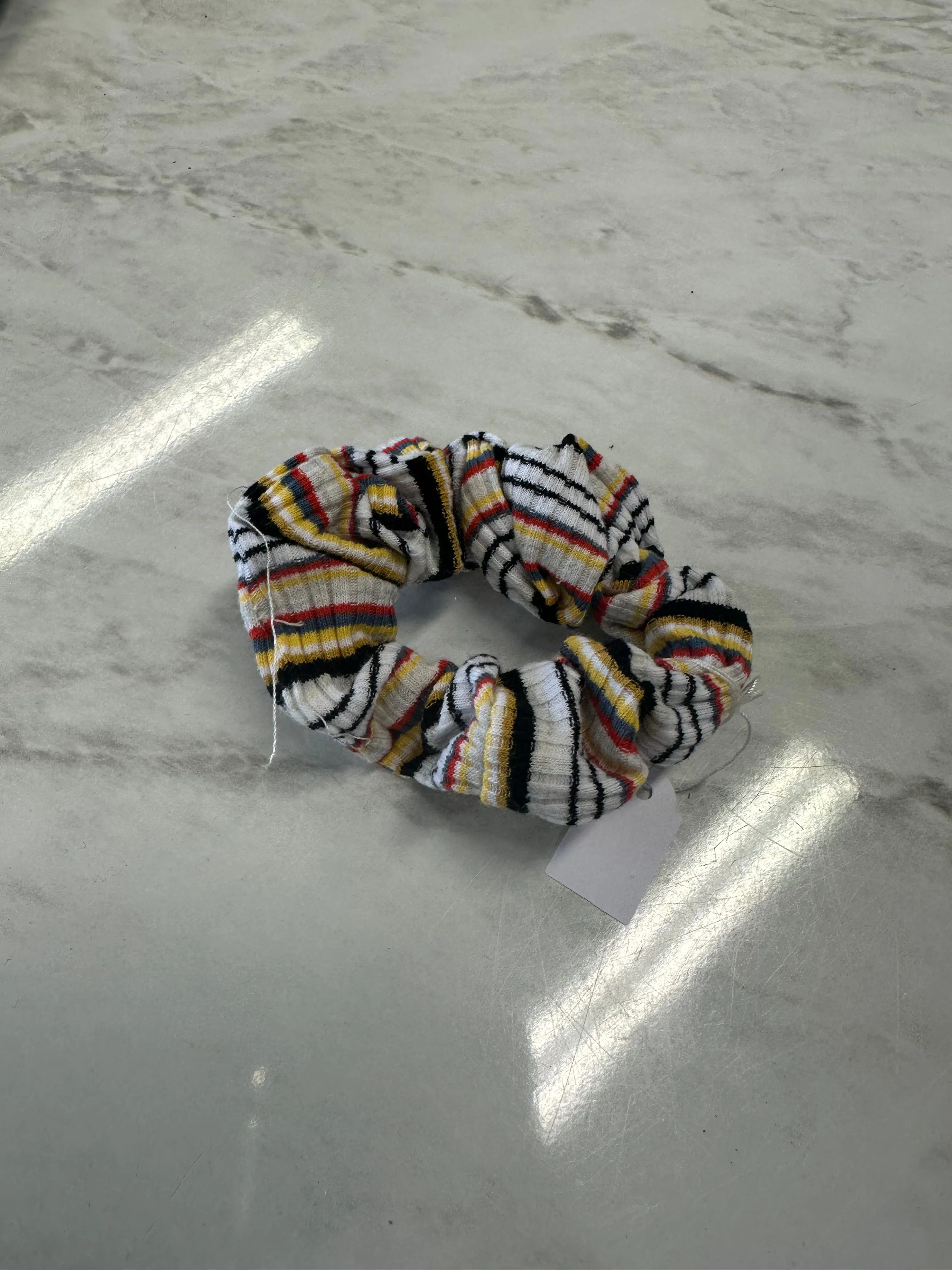 Hair Scrunchie - Lined Pattern