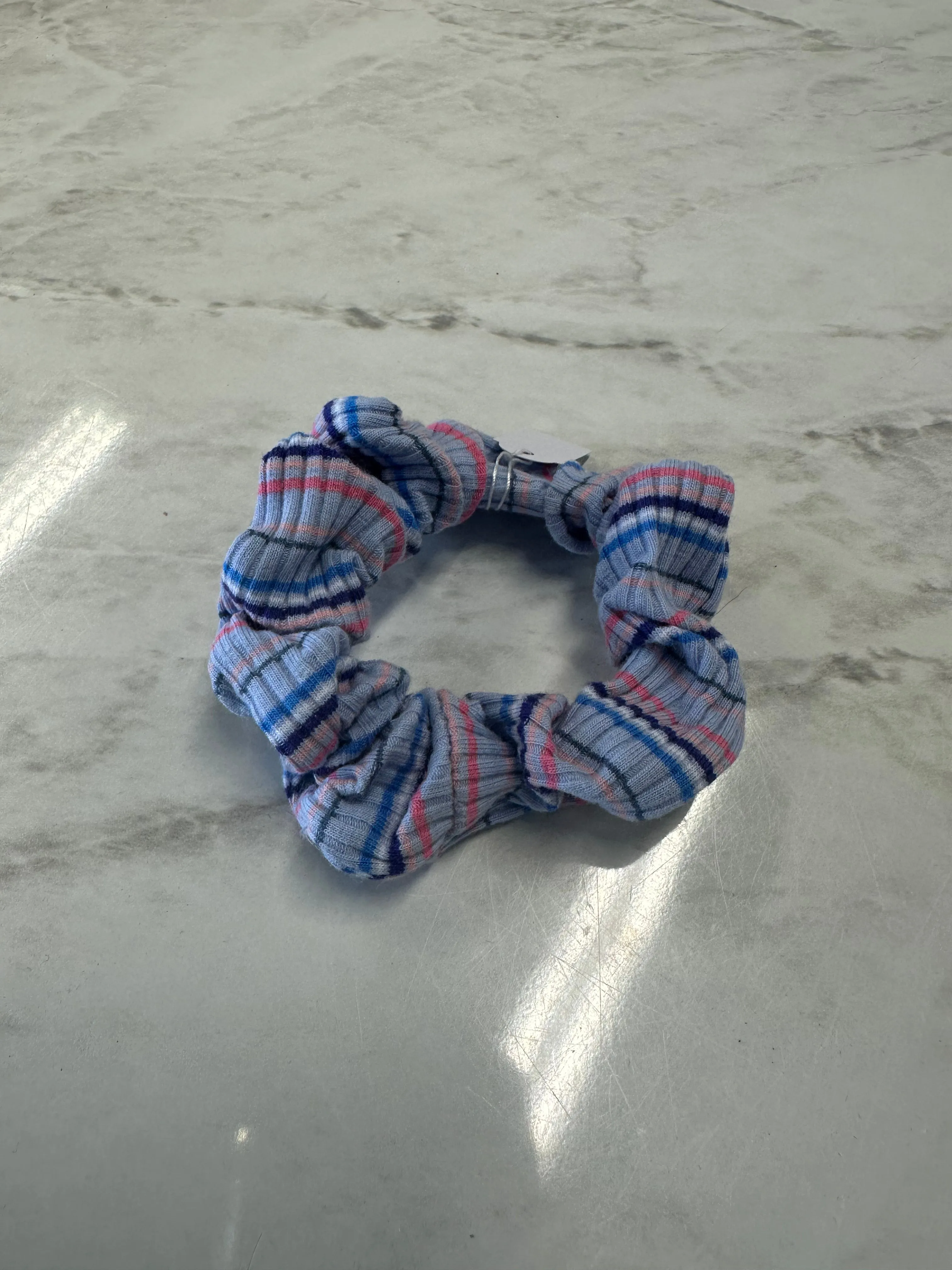 Hair Scrunchie - Lined Pattern