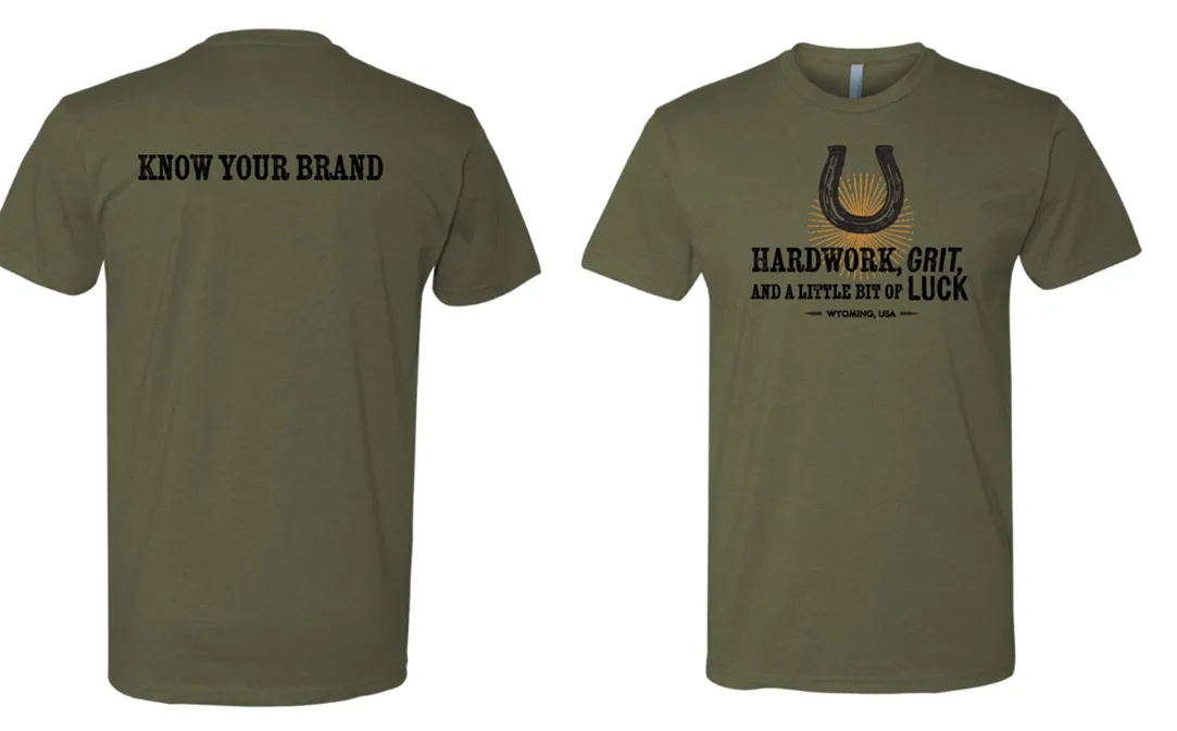 Hard Work, Grit, and a Little Bit of Luck T-shirt | Know Your Brand