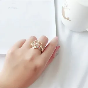 Heart King Shaped Love Fashion Mom Ring