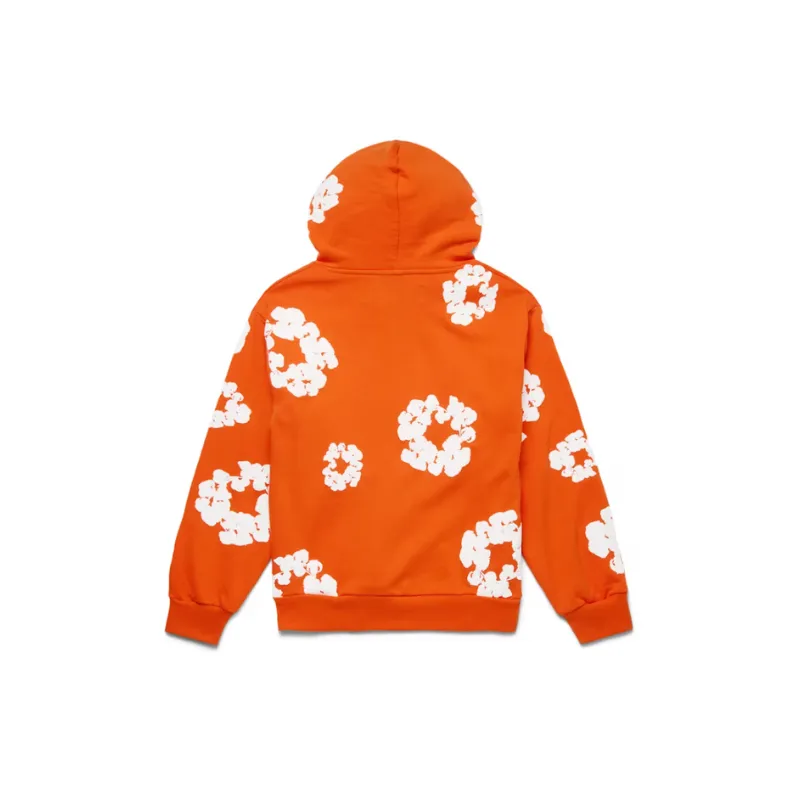 Hoodie Cotton Wreath Orange | Denim Tears