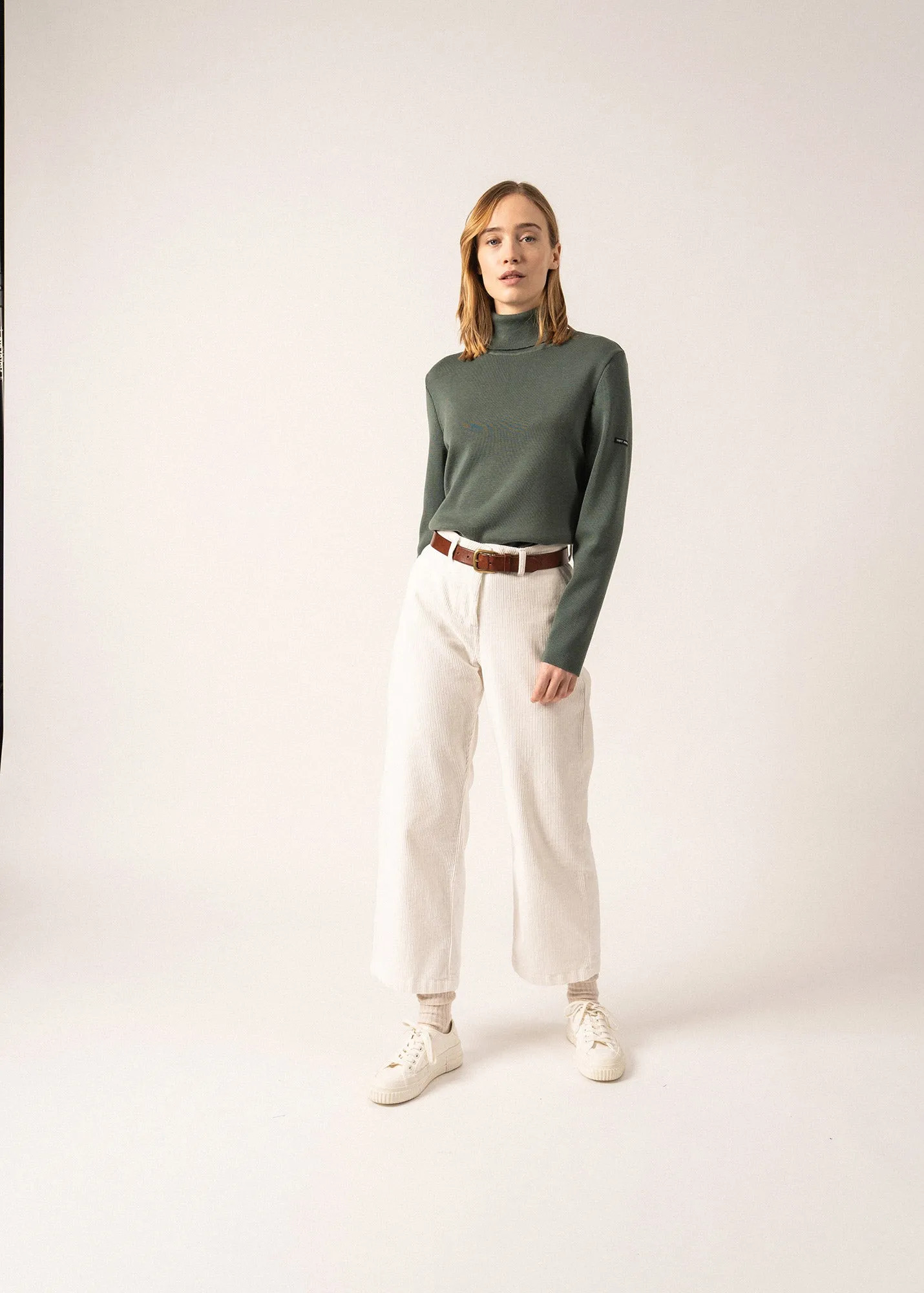 Houat turtleneck jumper - in wool (VEGETAL)