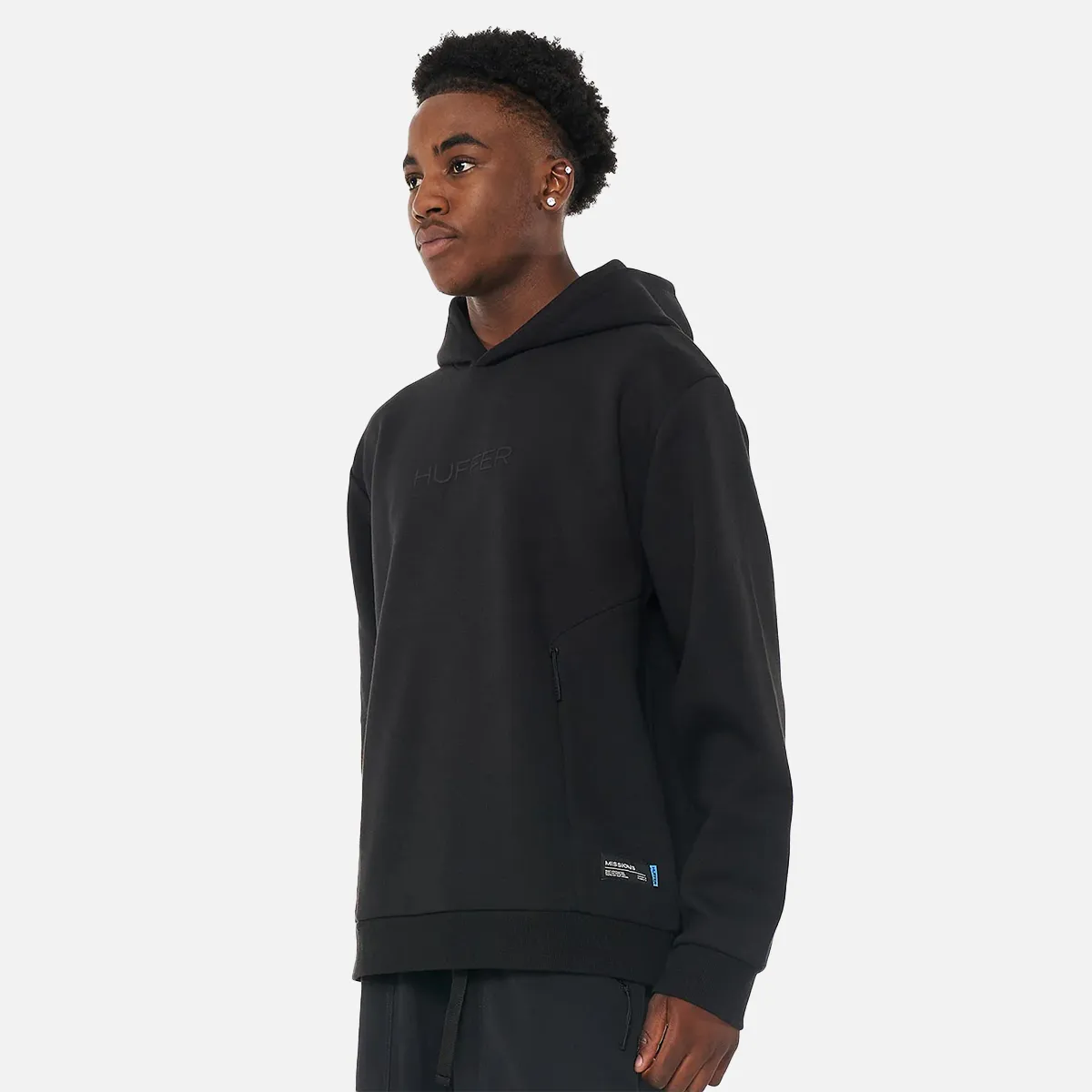 Huffer Bonded Hood - Black