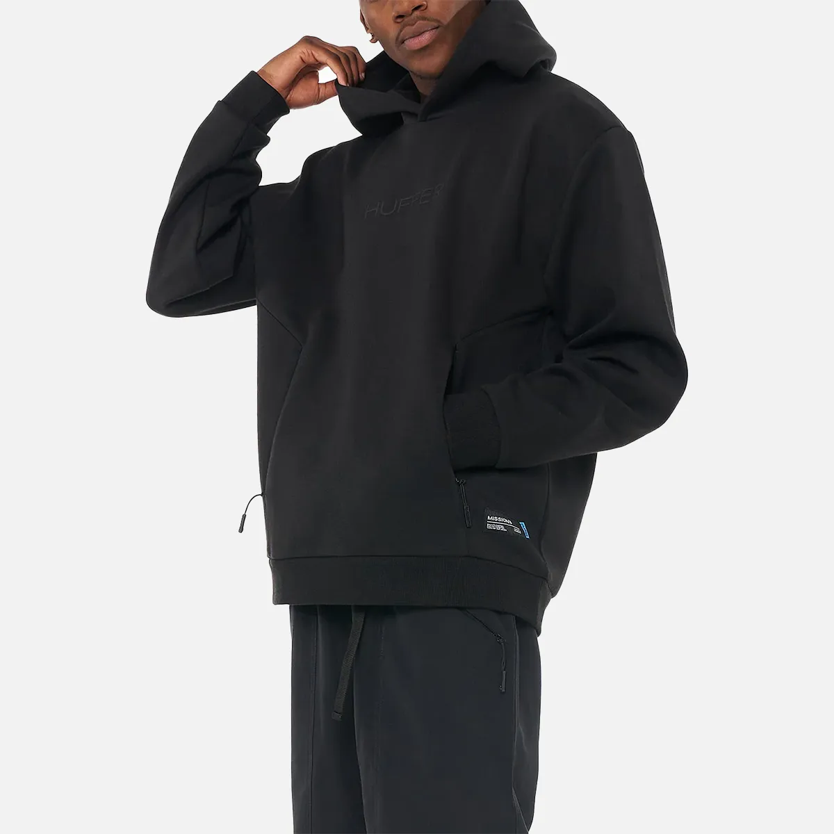 Huffer Bonded Hood - Black