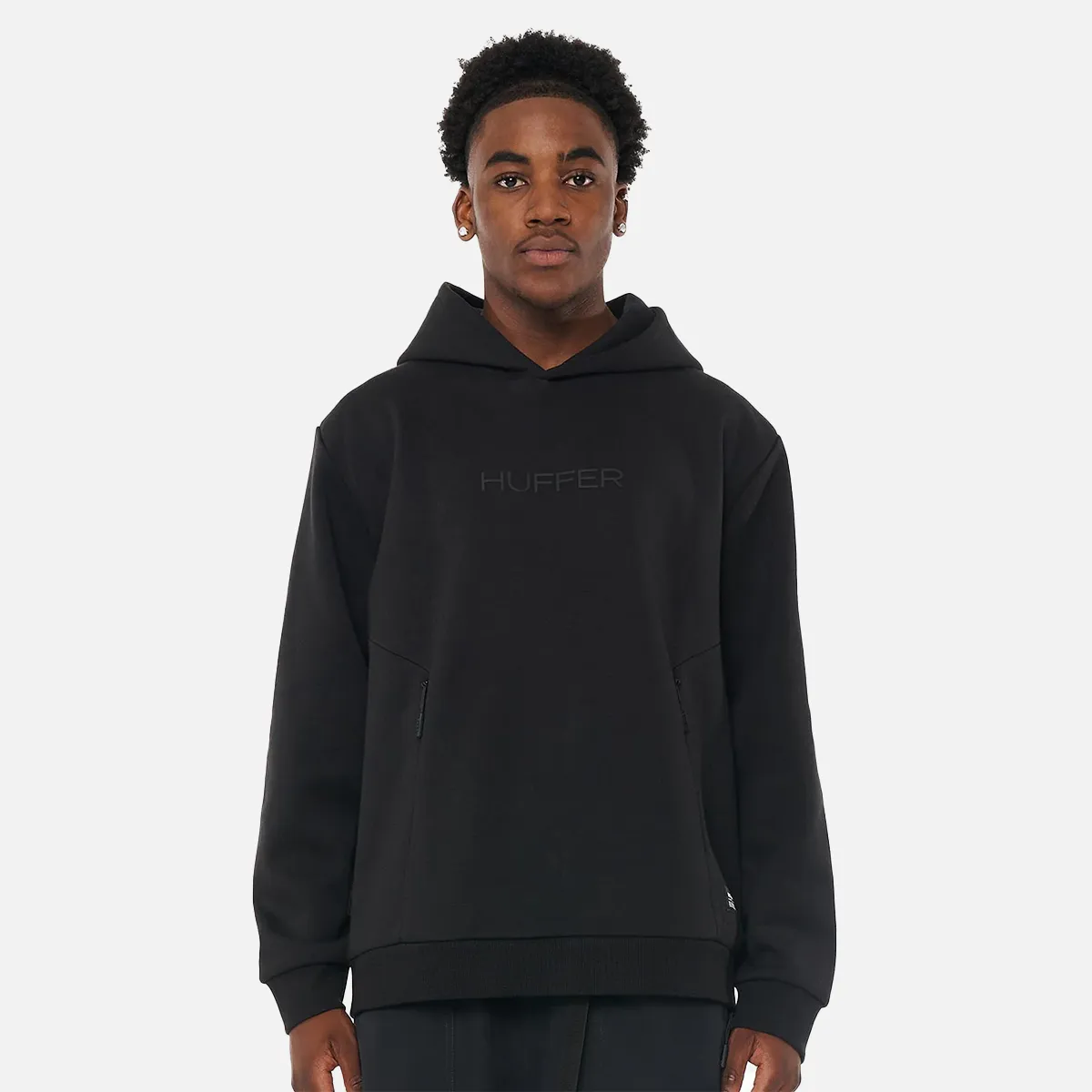 Huffer Bonded Hood - Black