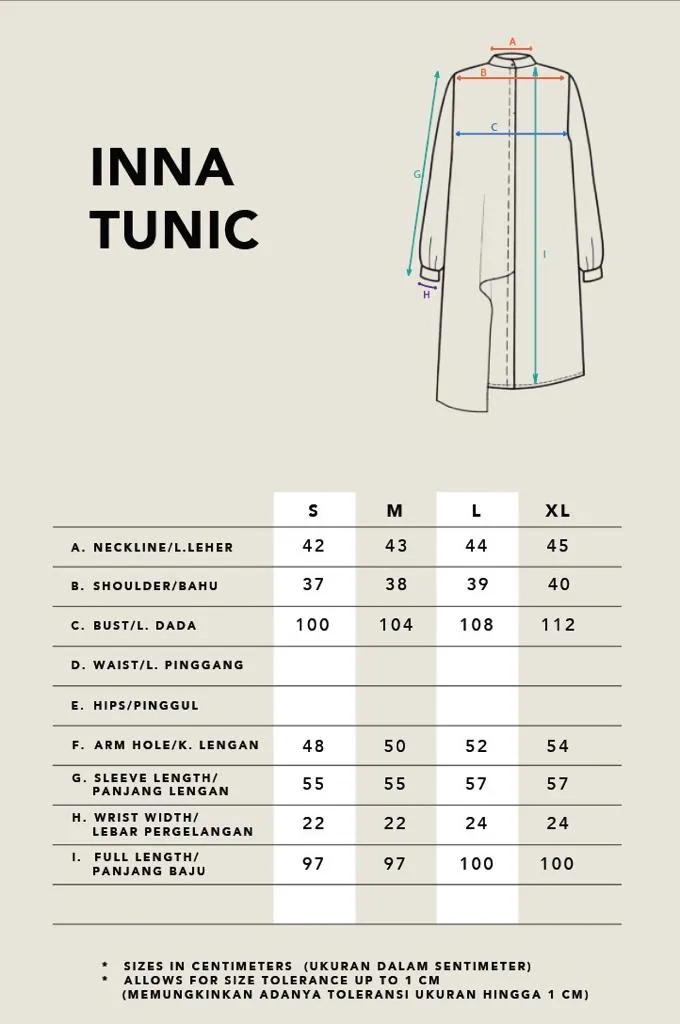 INNA TUNIC NUTMEG