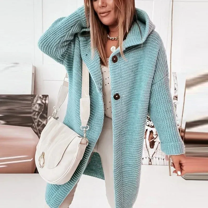 Ivyshape | Casual Knitted Long Vest Cardigan for Women