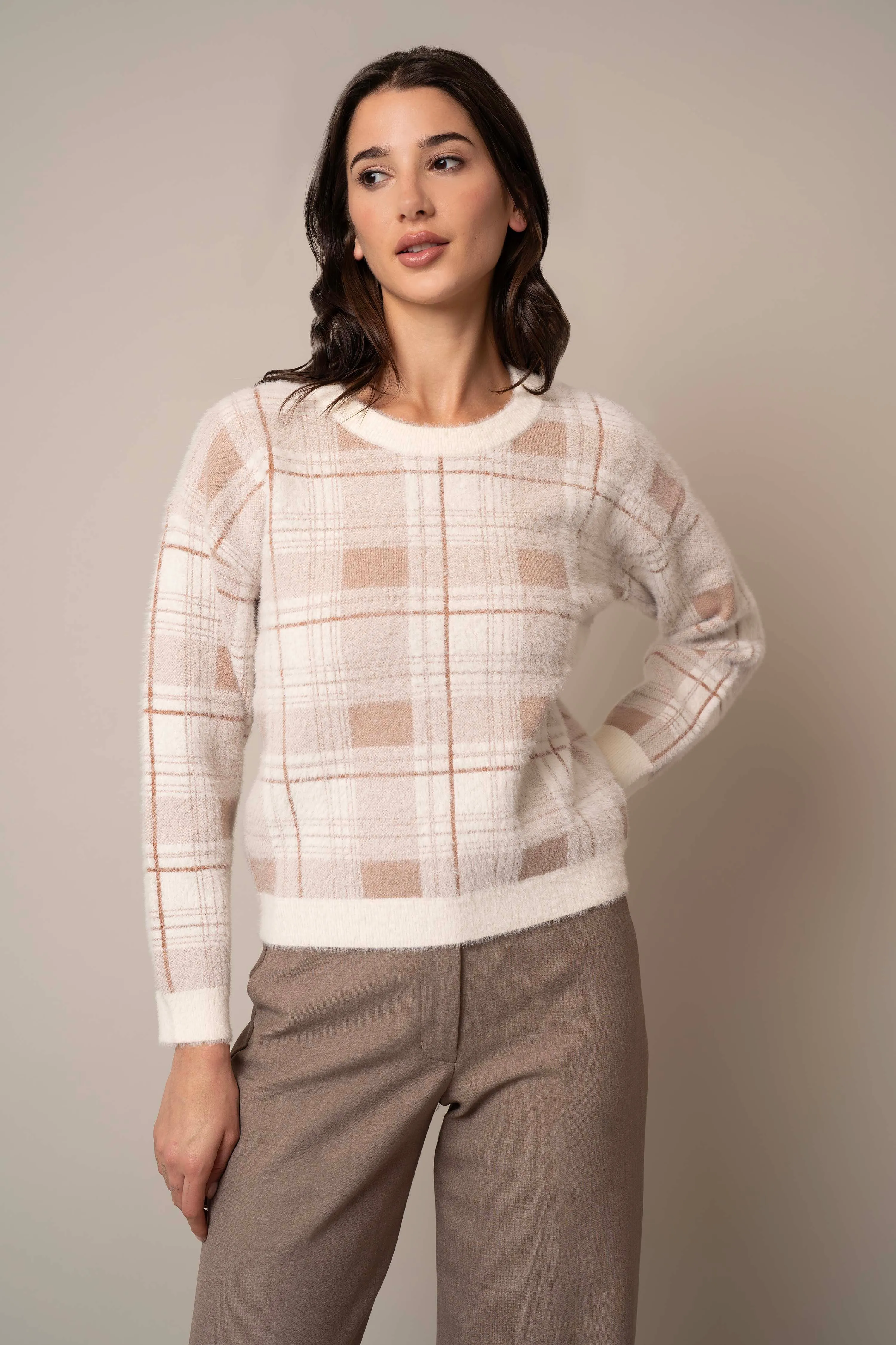 Jacquard Mink Pullover