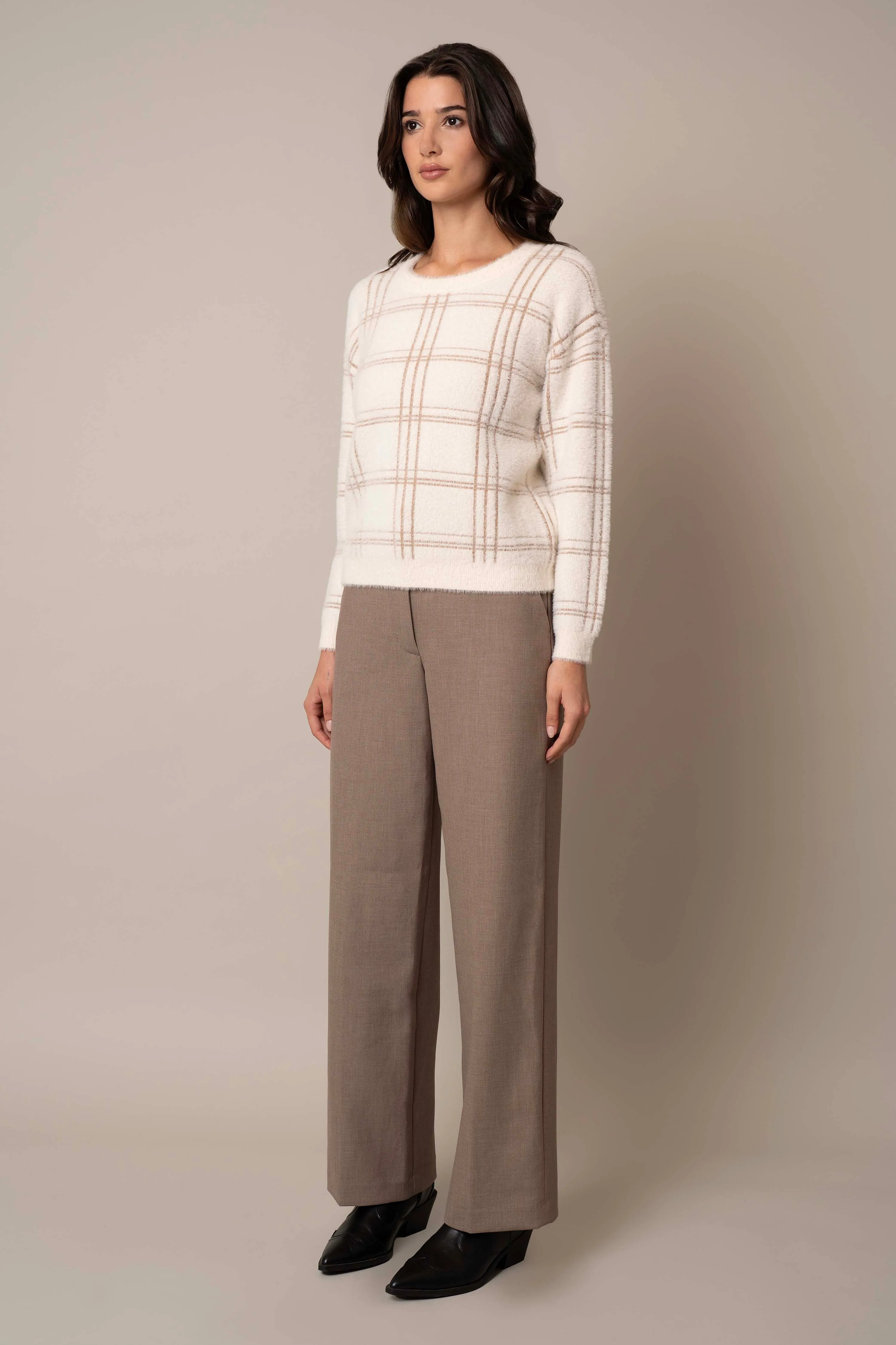 Jacquard Mink Pullover