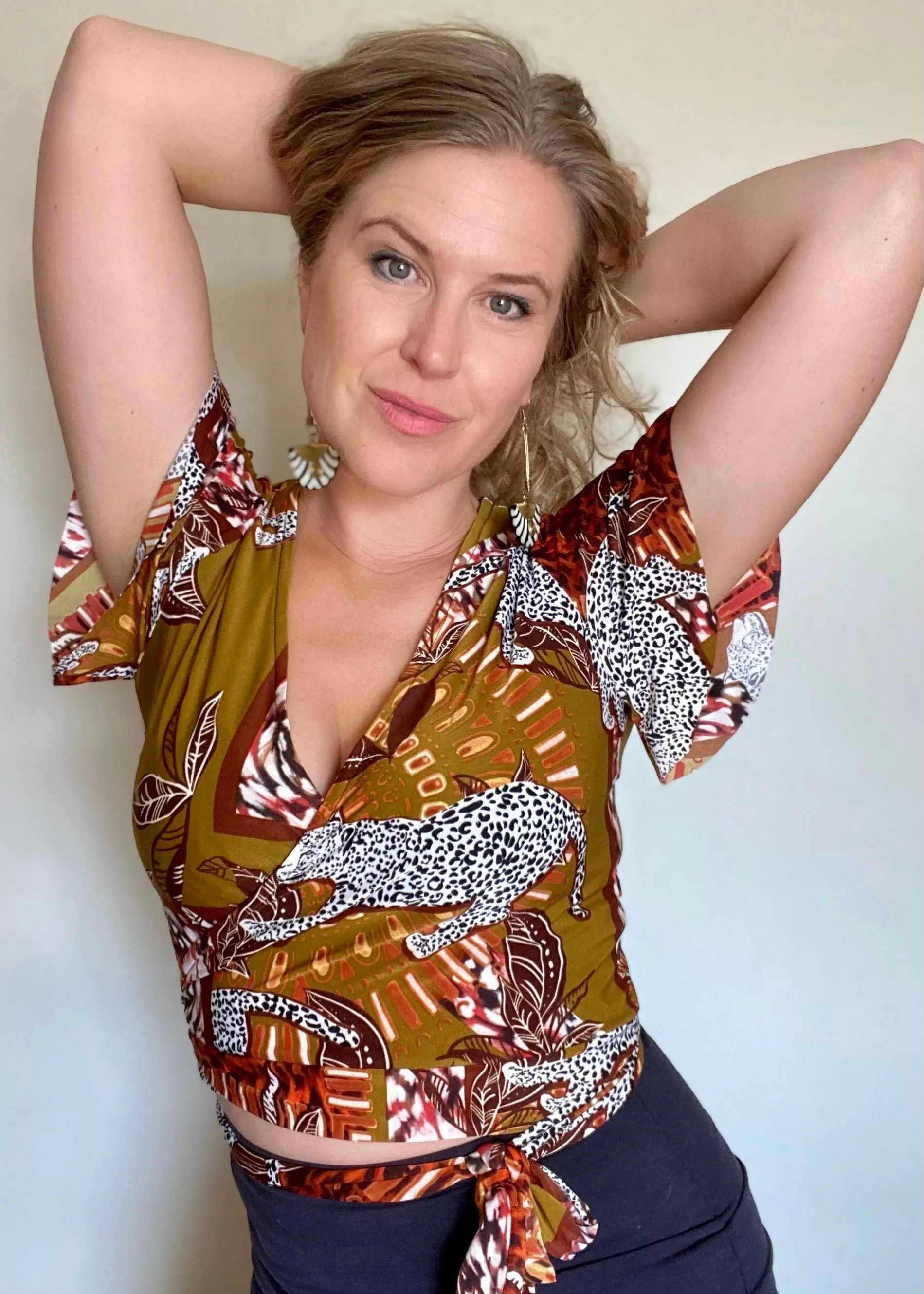 Jungle Slink Wrap Top