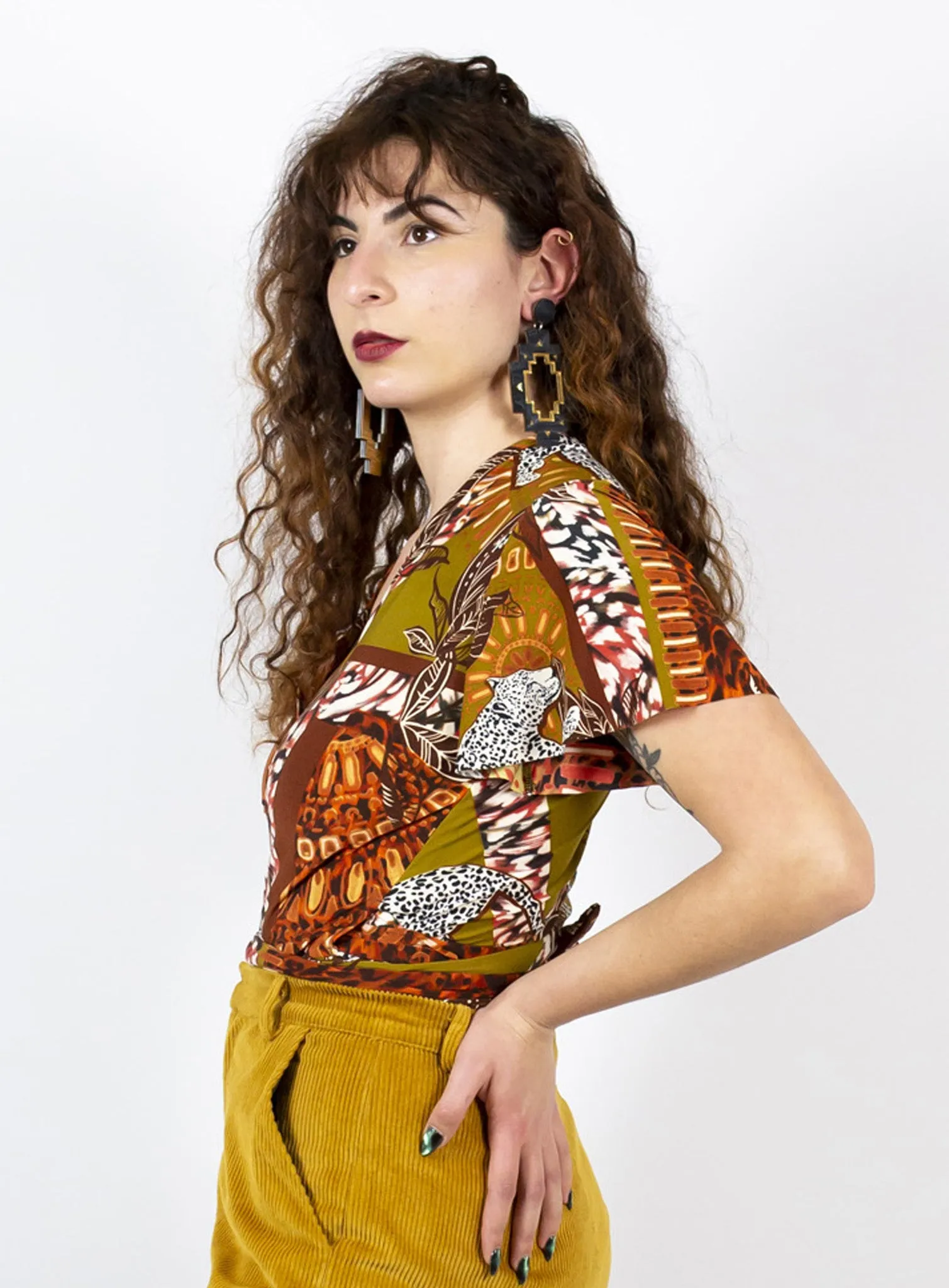 Jungle Slink Wrap Top