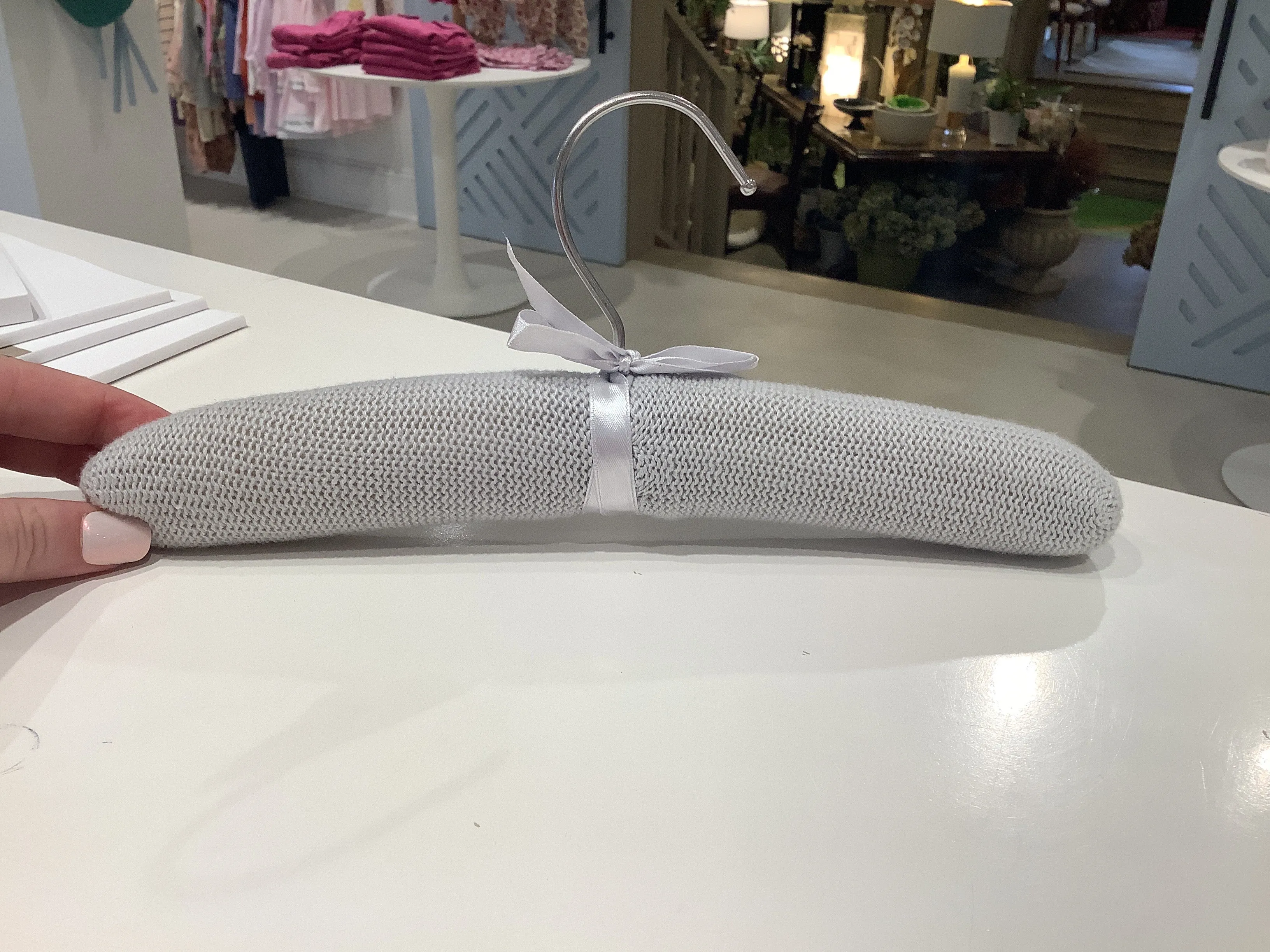 Knit Padded Baby Hanger