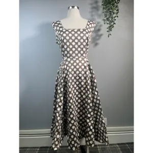 Lady V Dress - Mocha Polka (14)