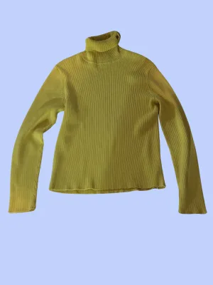 Lauren Ralph Lauren yellow turtleneck sweater size large