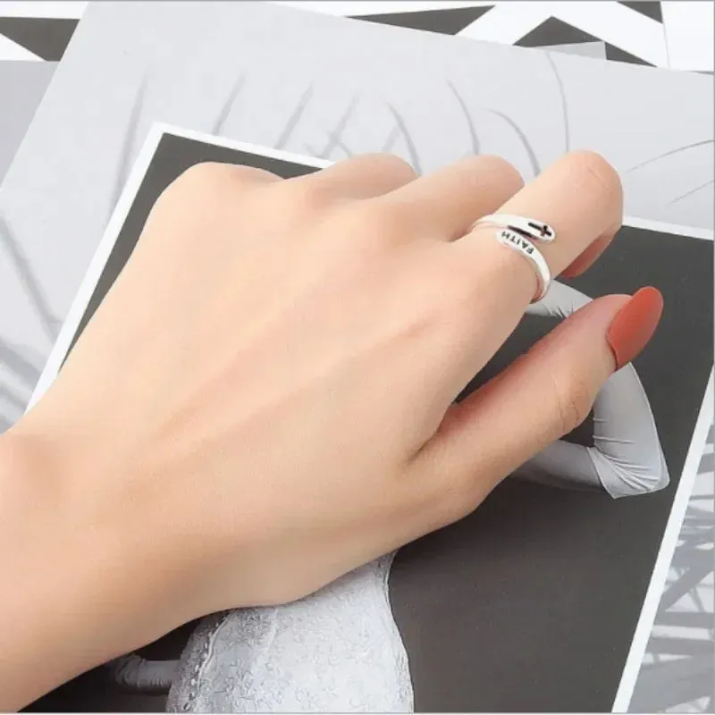 Letter King Cross Kiwidress Ring