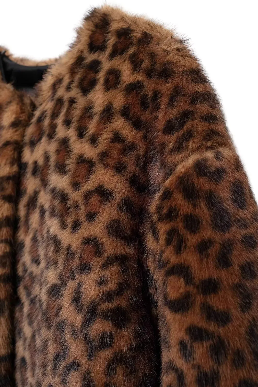 'Lindsey' Animal Print Faux Fur Coat