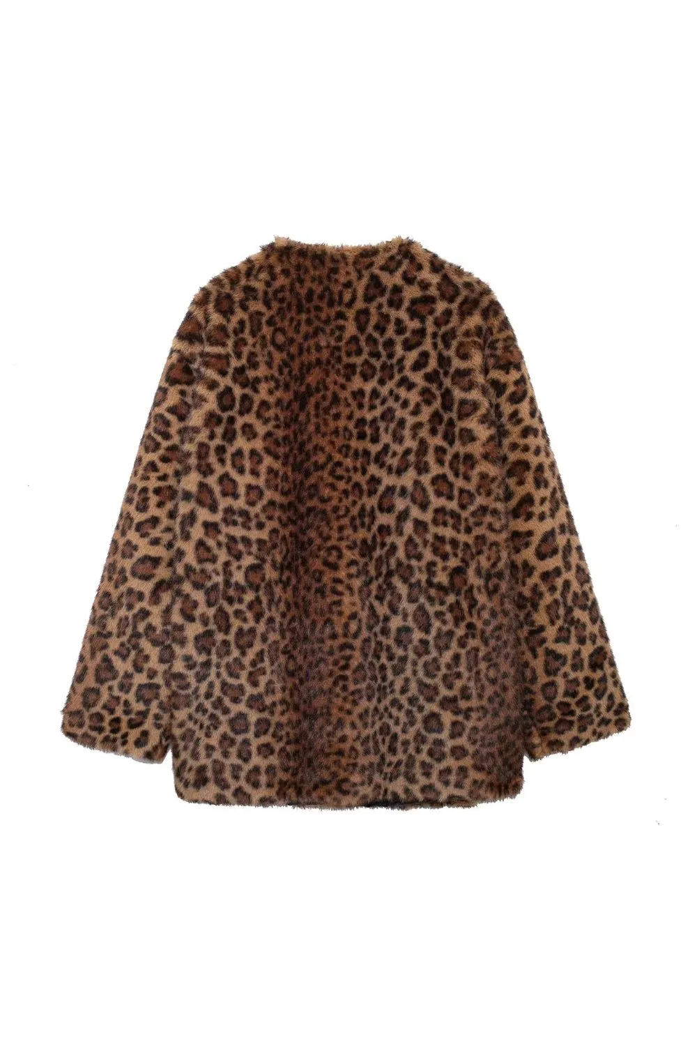 'Lindsey' Animal Print Faux Fur Coat