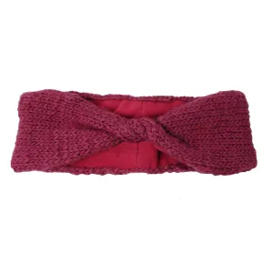 Lined Twist Headband Berry WorldFinds