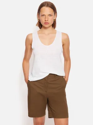 Linen Layering Vest | White